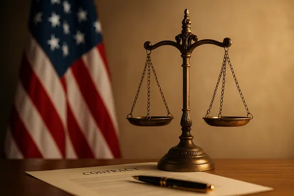 a scale of justice on a desk with the amercian flag in the background from Dallas Lemon Law Attorney in Dallas, TX - jeep lemon law a scale of justice on a desk with the amercian flag in the background from Dallas Lemon Law Attorney in Dallas, TX - jeep lemon law
