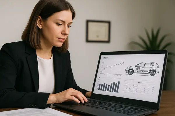 a female lawyer showing some data from her laptop from Dallas Lemon Law Attorney in Dallas, TX - jeep lemon law a female lawyer showing some data from her laptop from Dallas Lemon Law Attorney in Dallas, TX - jeep lemon law