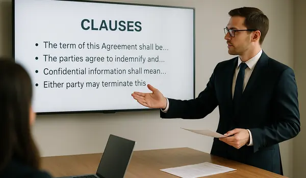 a lawyer using a tv screen to give a presentation from Dallas Lemon Law Attorney in Richardson, TX - Richardson TX