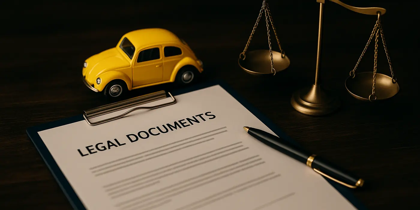 legal documents on top of a desk in a lemon law office from Dallas Lemon Law Attorney in Dallas, TX - second hand car lemon law